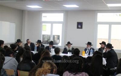 Visite du Rav Groner à Beth Rivkah