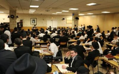 Visite du Rav Groner à la Yéchiva de Brunoy