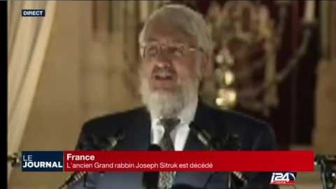Le Grand Rabbin de France, Haim Korsia rend hommage au Rav Yossef Haim a"h Sitruk