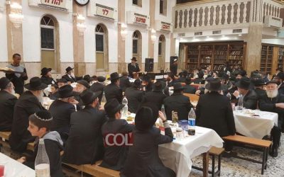 Farbrenguen de Youd Chevat à Kfar Habad