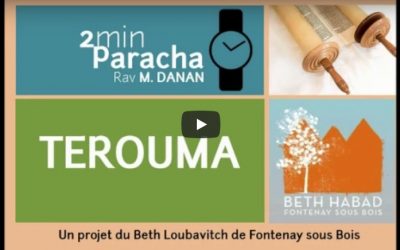 Parachat Terouma – Rav Mendy Danan