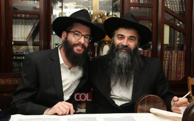 Lod : inauguration d&rsquo;un nouveau Sefer Torah pour la synagogue Habad des jeunes