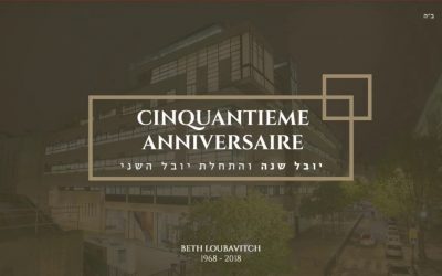 50 ans du Beth Loubavitch Rétrospective des activités