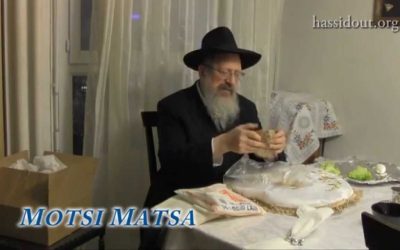 Pratique du Seder de Pessa’h selon la coutume Habad par le Rav Avraham Barouh Pevzner