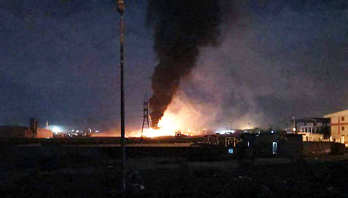 Syrie : nouveaux bombardements sur l’aéroport d’Adba dans la province syrienne de Homs