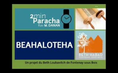 Paracha Behaalote&rsquo;ha – Rav Mendy Danan
