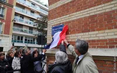Neuilly-sur-Seine : inauguration de la place Joseph H. Sitruk à l’angle des rues Beffroy et Ybry