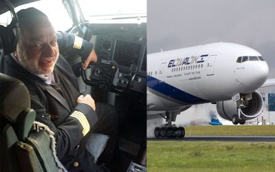 Photo du jour : Daniel Pinto aux commandes d’un avion El Al