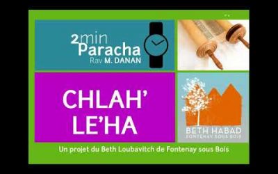 Paracha Chela&rsquo;h – Rav Mendy Danan