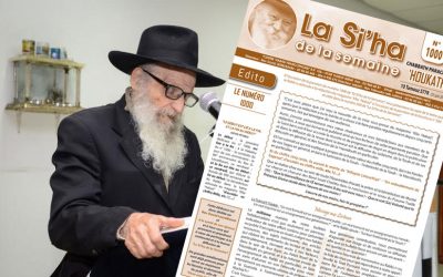 La Si’ha de la semaine en Israël fête sa 1000ème parution
