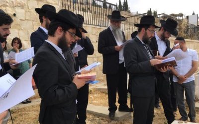Jérusalem : premier Yortsaït de Messod Serge ע »ה Bensoussan au Har Hazeitim