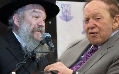Le miliardaire Sheldon Adelson au Chalia’h du Rabbi à Eilat : » Votre grand-père était notre voisin à Boston »