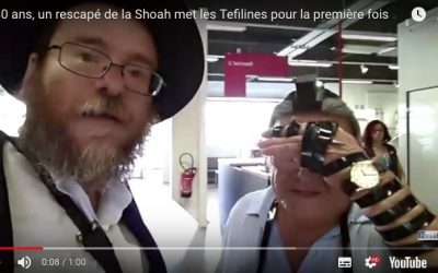 Témoignage vidéo : A 80 ans, un rescapé de la Shoah met les Tefilines pour la première fois