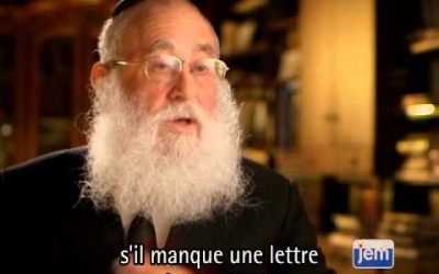 Vidéo du Rabbi : Le pouvoir d’une lettre