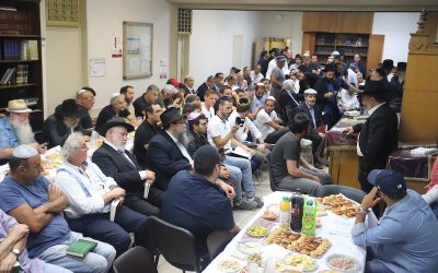 Fin des Chivea de Chlomo Sylvain a »h Sebban au Beth Habad de Flandre, veille de Hai Elloul