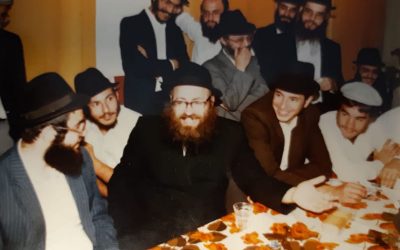 Photo du jour : Le Rav Chmouel Azimov au séminaire du Beth Loubavitch (années 80)
