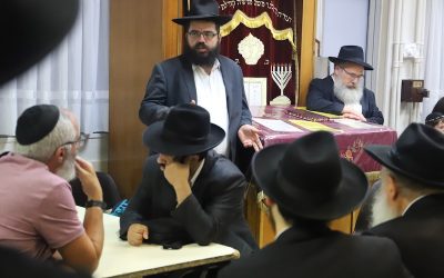 Yortzeit de Philippe Chalom Naccache (8 Elloul 5777) au Beth Habad de Flandre