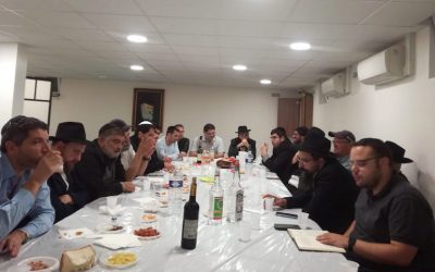 Farbrenguen – anniversaire  au Beth &lsquo;Habad de Bonneuil avec le Rav Eizer Cohen