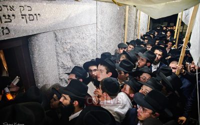 EN IMAGES. veille et sortie de Yom Kippour au Ohel du Rabbi
