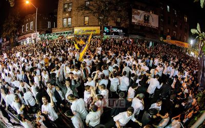 New York : Plusieurs milliers de personnes au Sim’hat Beth Hachoeva de Crown Heights