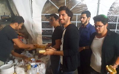Nice : Une centaine de jeunes au Méga barbecue à la Souccah de la maison des jeunes organisé par le Rav Menahem Altabe