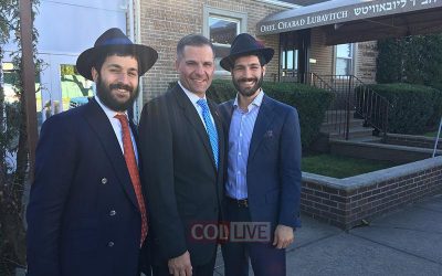 Marc Molinaro, candidat républicain au poste de gouverneur de New York en visite au Ohel