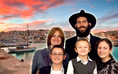 Le Rav Mendel Hendel et son épouse Nehama, Chlou&rsquo;him du Rabbi de Loubavitch à Athènes depuis 2001
