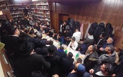 Photos du jour : Farbrenguen de Youd Chevat au 770 avec le Rav Yaacov Mazouz, Chalia’h des francophones de Netanya