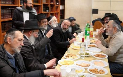 Farbrenguen avec le Rav Daniel Mazouz à l&rsquo;occasion de l&rsquo;anniversaire de Mr Barkatz au Beth Haya Mouchka