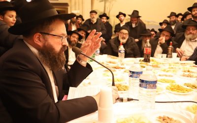 VIDEO . Farbrenguen central de Haf Beth Chevat au Beth Haya Mouchka Paris 19