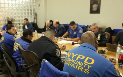 Réunion des organisateurs du Kinous Hachlouhot 5779 avec les représentants de la police de New York