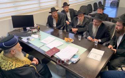 Rencontre entre le Grand Rabbin d’Israël, Rav Itshak Yossef et le Grand Rabbin de Russie, Rav Berl Lazar