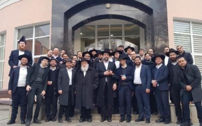 Les étudiants du Kollel « Torat Moche » se rendent au Ohel de l&rsquo;Admour Hazaken à Haditch
