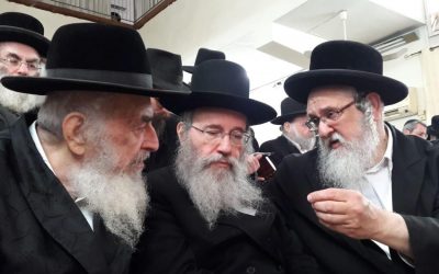 Photo du jour : Le Rav Yossef Its&rsquo;hak Belinov, gendre du Rav Moshe Yehouda Leib Landa a »h