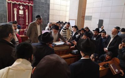Siyoum des premiers nés et Biour Hamets de la veille de Pessa&rsquo;h au Beth Haya Mouchka