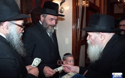 EN IMAGES. Le Rav Moshé Yéhouda Leib Landa a »h chez le Rabbi de Loubavitch