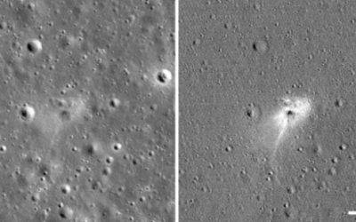 La NASA publie des photographies du lieu de l’accident où la sonde israélienne Beresheet a frappé la lune