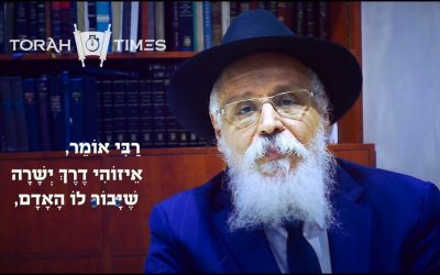 Torah Times : Un commentaire sur le 2eme chapitre de Pirkei Avot par le Rav Binyamin Mergui