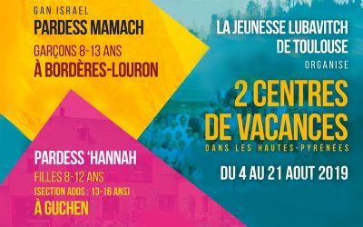 2 Centres de Vacances dans les Pyrénées du 4 au 21 août pour les filles de 8-16 ans et les garçons de 8-13 ans