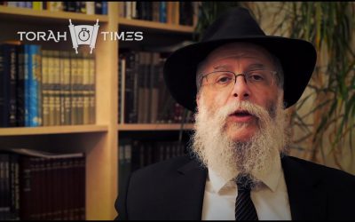Torah Times : 1 minute sur la Paracha de Chela’h par le Rav Haim Nisenbaum