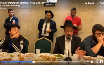 Farbrenguen central de Youd Beth Tamouz avec le Rav El’hanan Marosov au Beth Haya Mouchka