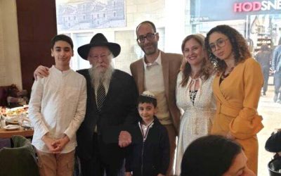 La famille Cohen, qui habitait dans l’appartement de la mère du Rabbi à Paris, a fait son Alya en Israel