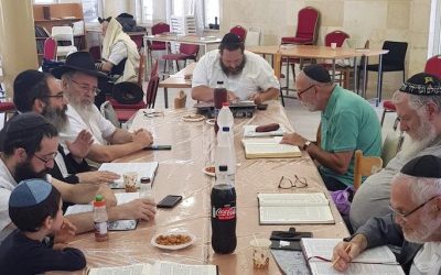 Le Collel d&rsquo;été francophone du Beth Habad de la rue Berri : journée de mardi 6 août 2019