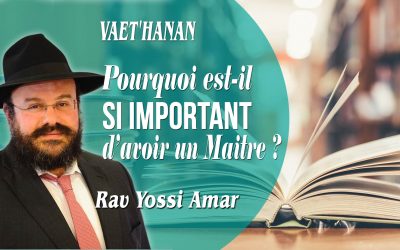 Vaet&rsquo;hanan: Pourquoi la grande importance, pour chacun, d’avoir UN Maître !?