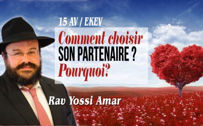 15 Av & Ekev: Comment « choisir son partenaire » ? Rav Yossi Amar