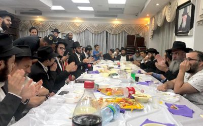 Beth Habad francophone Netanya : Farbrenguen à l’occasion du 75ème Yortzait du père du Rabbi, Rabbi Levi Its’hak Schneerson