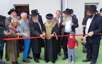 Lyon : Le Grand Rabbin d’Israël, Rav Yits’hak Yossef, visite les Institutions scolaires Loubavitch de la ville