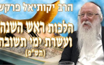 Les lois de Roch Hachana et les dix jours de repentance – Rav Yekutiel Farkash