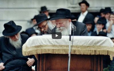 17 Elloul :  34e anniversaire de la participation du Rabbi à la cérémonie d’inauguration des travaux d’agrandissement du 770
