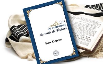 Les Lois et Coutumes de Yom Kippour édité par le Rabbinat Loubavitch de France